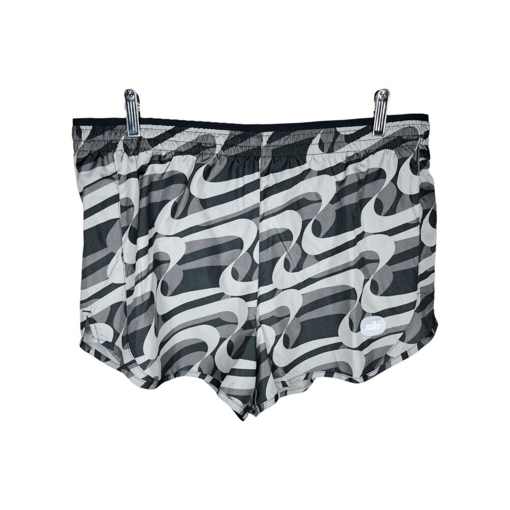 NWT Nike Dri-FIT Icon Clash Tempo Luxe Shorts sz XL * Black Gray Running Swoosh